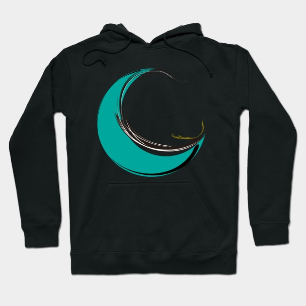 crescent moon Hoodie by Distrowlinc